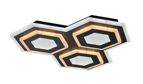 Bitsi, beltéri mennyezeti LED72W, L43cm, fekete