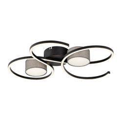 Shiena, beltéri mennyezeti LED38W,L60cm,m.fekete