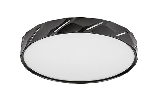 Nessira, beltéri mennyezeti LED25W,D39cm,m.fekete