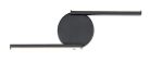 Sabira, beltéri fali, LED8W, H37,5cm, fekete