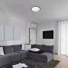 Engon, beltéri mennyezeti LED18W, D27cm, fekete