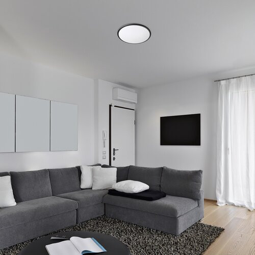 Engon, beltéri mennyezeti LED18W, D27cm, fekete