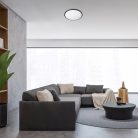 Engon, beltéri mennyezeti LED23W, D38cm, fekete