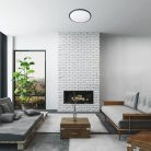 Engon, beltéri mennyezeti LED45W, D48cm, fekete