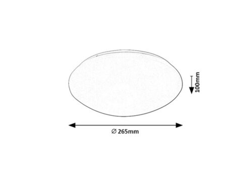 Lucas,ind. mennyezeti LED12W, D26,5cm, IP44