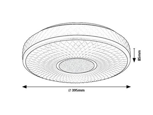 Sedona2, beltéri mennyezeti LED24W, D39,5cm