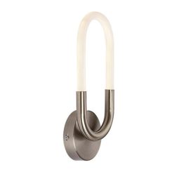 Irelia, beltéri fali,LED9W,H35cm,szatin króm