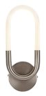 Irelia, beltéri fali,LED9W,H35cm,szatin króm