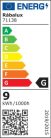Irelia, beltéri fali,LED9W,H35cm,szatin króm