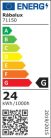 Eldrick2, beltéri mennyezeti LED24W,33x33cm,fehér