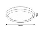 Fontana, beltéri mennyezeti LED24W, D39cm, barna