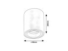 Kobald, beltéri mennyezeti GU10 MAX25W, fehér,D8cm