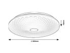 Galeti2, beltéri mennyezeti LED24W, D40cm, ezüst
