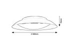 Hafsa, beltéri mennyezeti LED24W, D40cm
