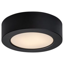 Shaun2, beltéri ráép.7W, 3000K,fekete,kerek