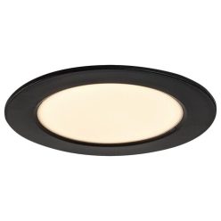 Shaun2, beltéri beépíthető 6W,3000K,fekete,kerek