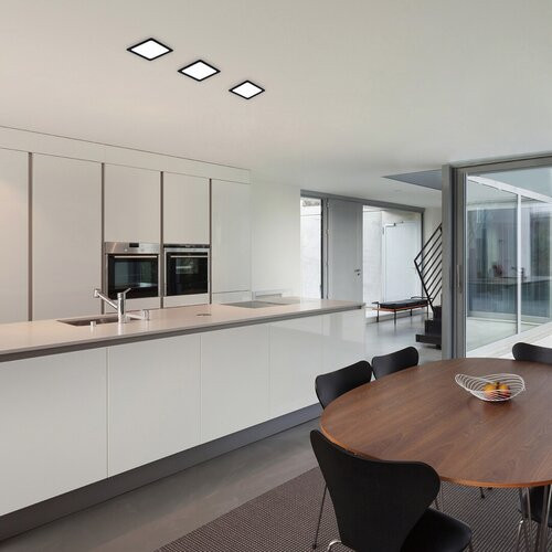 Shaun2, beltéri beép.18W,3000K,fekete,négyz