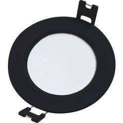 Shaun2, beltéri beépíthető 3W,4000K,fekete,kerek