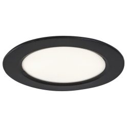 Shaun2, beltéri beépíthető 6W,4000K,fekete,kerek