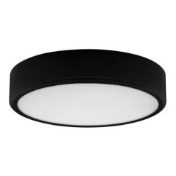 Lauri, beltéri ráépíthető LED22W, fekete, kerek