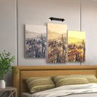 Kessy, beltéri fali, LED8W, L35cm, fekete