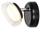 Javi, beltéri fali, LED2W, D10cm, fekete