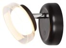 Javi, beltéri fali, LED2W, D10cm, fekete