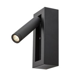 Gello, beltéri fali, LED4W, H16cm, fekete