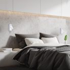 Gello, beltéri fali, LED4W, H16cm, fehér