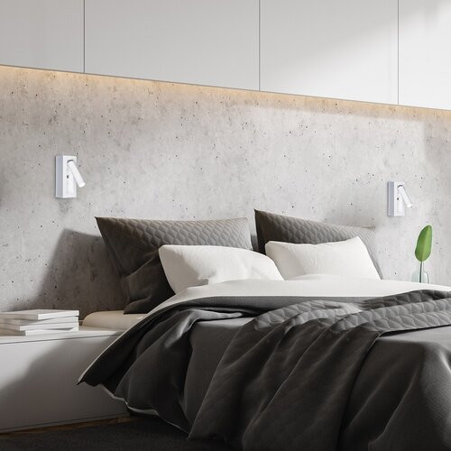 Gello, beltéri fali, LED4W, H16cm, fehér