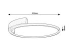 Holize, beltéri mennyezeti LED23W, L42cm, arany