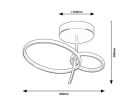 Emilion, beltéri mennyezeti LED24W, L39cm