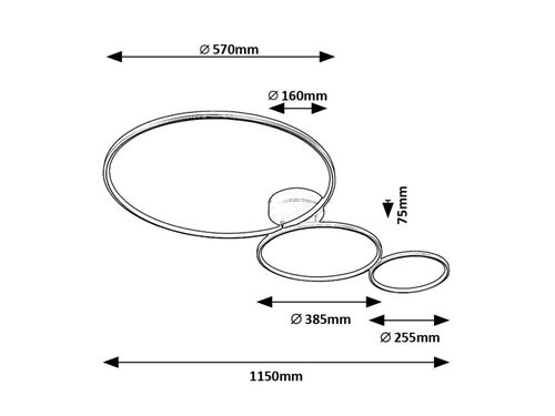 Formand, beltéri mennyezeti LED38W, L115cm