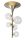 Aslov, beltéri mennyezeti G9 6xMAX28W, H62cm