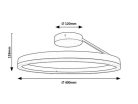 Isaure, beltéri mennyezeti LED24W, D40cm
