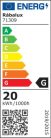 Thric, beltéri menny.LED20W D40cm, fekete/arany