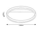 Thrac, beltéri mennyezeti LED20W, D40cm