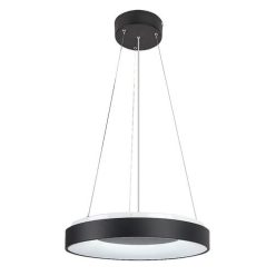 Ceilo, beltéri függőlámpa LED38W, D48cm, fekete