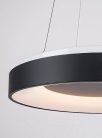 Ceilo, beltéri függőlámpa LED38W, D48cm, fekete