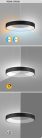 Ceilo, beltéri függőlámpa LED38W, D48cm, fehér