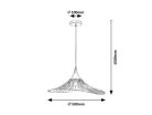 Sombero, beltéri függőlámpa E27 1xMAX60W, D50cm