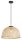 Rattan, beltéri függőlámpa E27 1xMAX25W, D40,5cm