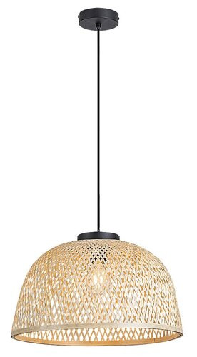Rattan, beltéri függőlámpa E27 1xMAX25W, D40,5cm