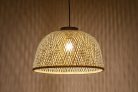 Rattan, beltéri függőlámpa E27 1xMAX25W, D40,5cm