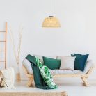 Rattan, beltéri függőlámpa E27 1xMAX25W, D40,5cm