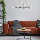 Branwen, beltéri függőlámpa E27 7xMAX25W, L91cm