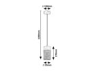 Callum, beltéri függőlámpa E27 3xMAX25W, L60cm