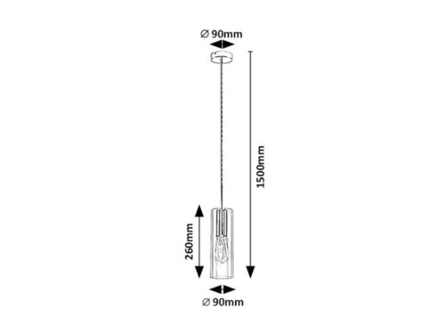 Esta,ind.pend. E27 1xMAX40W, matte black