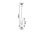 Ronno, beltéri függőlámpa E27 1xMAX25W, H120cm