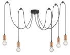 Dollien, beltéri függőlámpa E27 5xMAX60W, H210cm